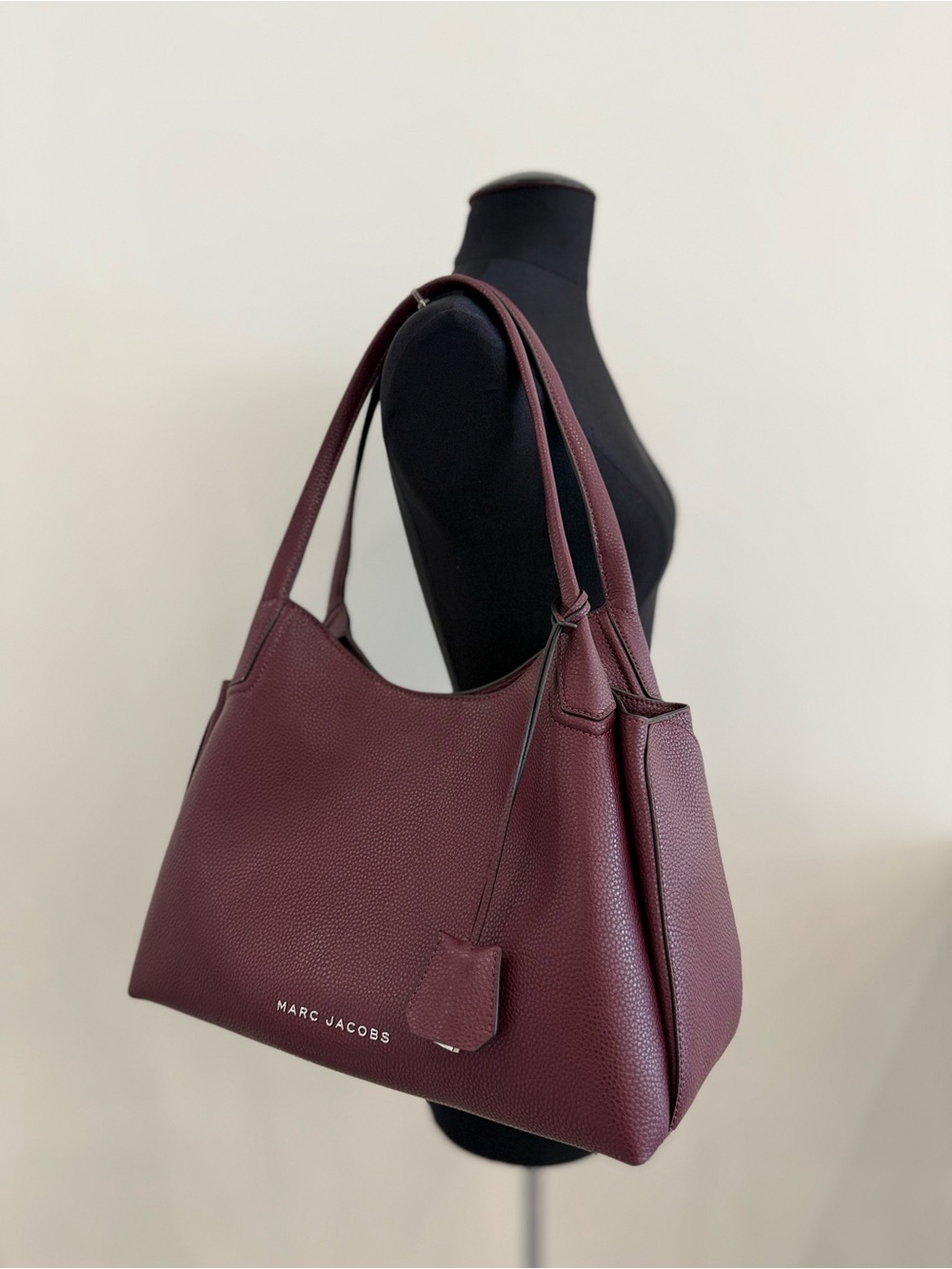 NWT Marc Jacobs large work hobo bag - dark plum - Picture 1 of 7